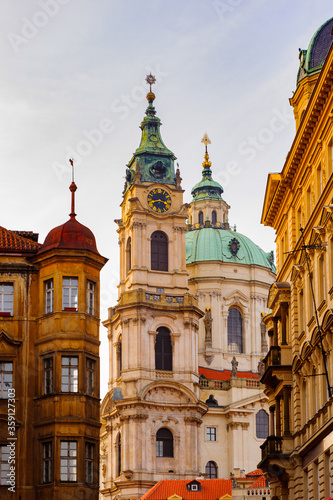Architecture in the centre of Prague  Czech Republic