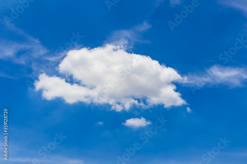 Blue sky and clouds on day to be design wallpaper or background
