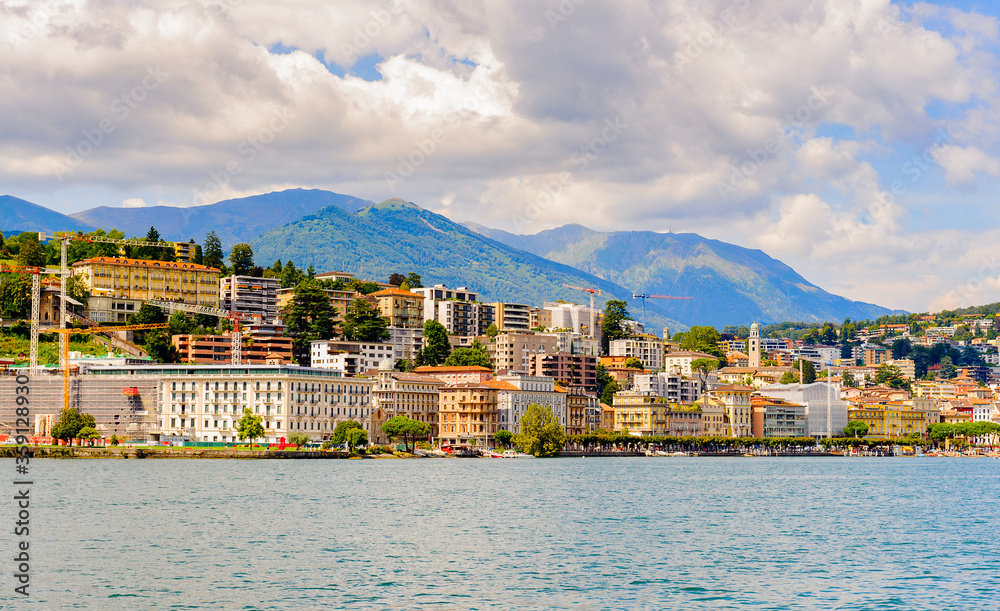 Lugano, a city in the south of Switzerland, in the Italian-speaking canton of Ticino