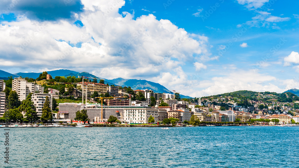 Lugano, a city in the south of Switzerland, in the Italian-speaking canton of Ticino