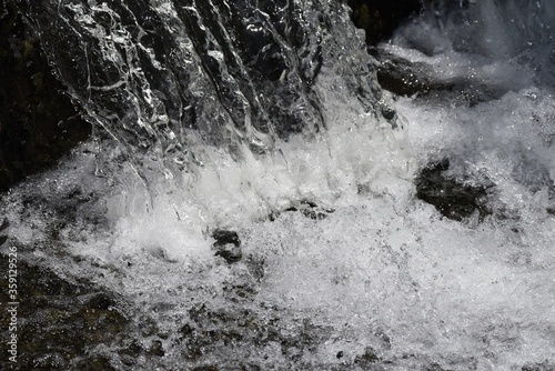 Natural Abstract Background / Splashing in the Stream Weir. © tamu