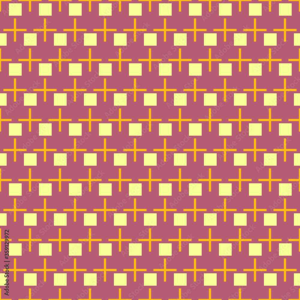 orange cross and yellow blocks with pink background orange cross and yellow blocks with pink background
