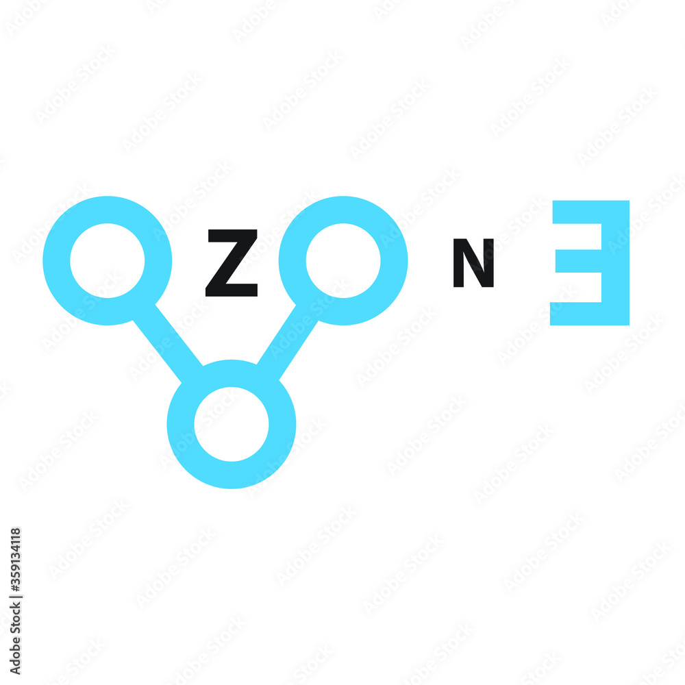 Ozone hole logo. Vector illustration. Ozone hole logo. Vector illustration.