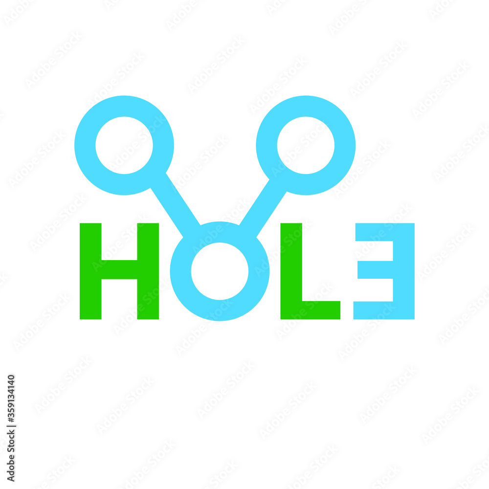 Ozone hole logo. Vector illustration. Ozone hole logo. Vector illustration.