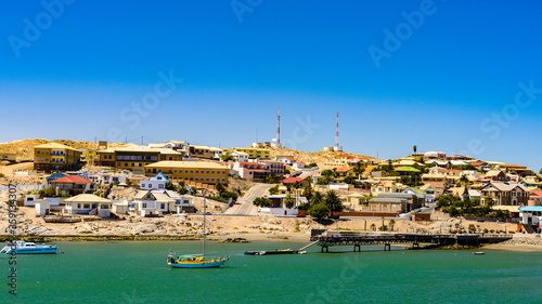 It's Port of the Shark Island, a small peninsula adjacent to the coastal city of Luderitz in Namibia.