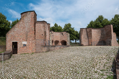 Remnants of The western city gate of the fortified city of Hulst in the Netherlands Also known as the Keldermanspoort