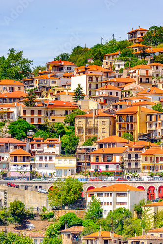 It's Arachova, Greece. A village on the green slopes of Parnassus Mountains, Greece