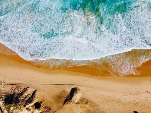 waves on the sand australia