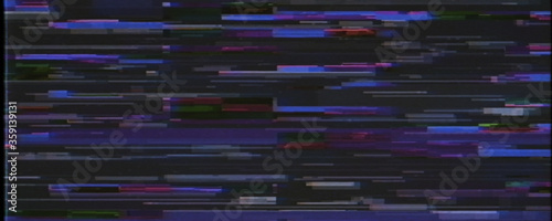 Digital VHS glitch effect background
