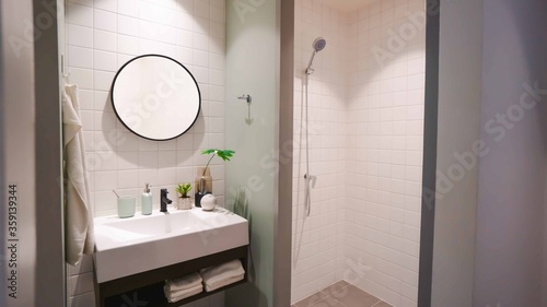 bathroom interior with modern design