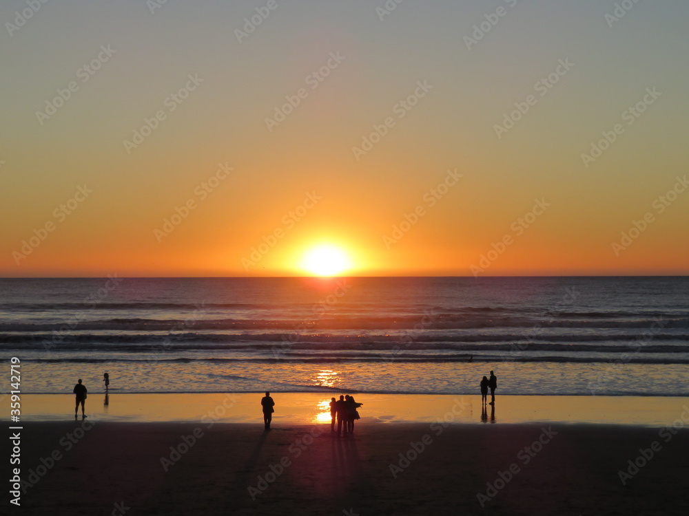 Fototapeta premium sunset on the beach