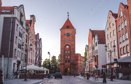 Brama Targowa (Market Gate) at the Old Town of Elblag, Poland