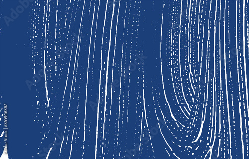 Grunge texture. Distress indigo rough trace. Excep