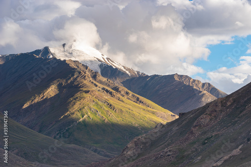 Himalaya mountains in Zanskar valley in beautiful summer season, Ladakh region, north India photo