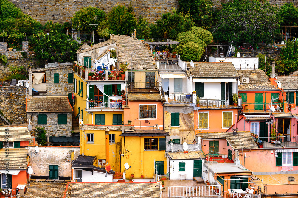 It's Church in Vernazza (Vulnetia), a small town in province of La Spezia, Liguria, Italy. It's one of the lands of Cinque Terre, UNESCO World Heritage Site