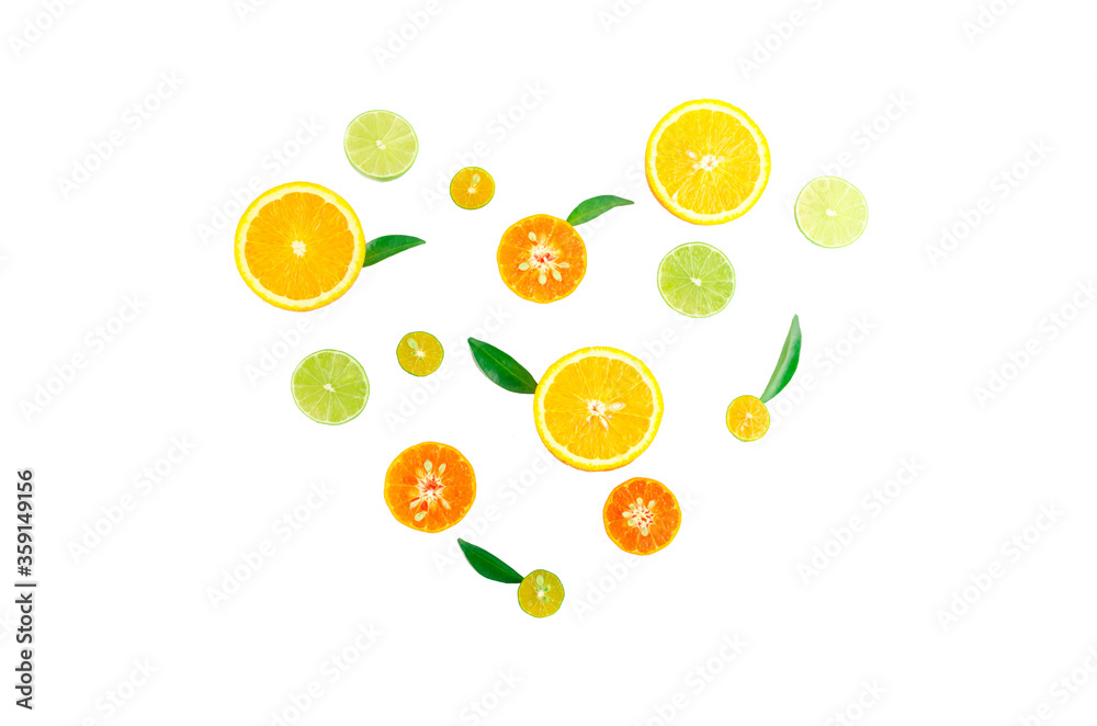 The heart shape of citrus fruits. Healthy foods and medicine concept. Supplementary health food nutrition. The heart shape of citrus fruits. Healthy foods and medicine concept. Supplementary health food nutrition.
