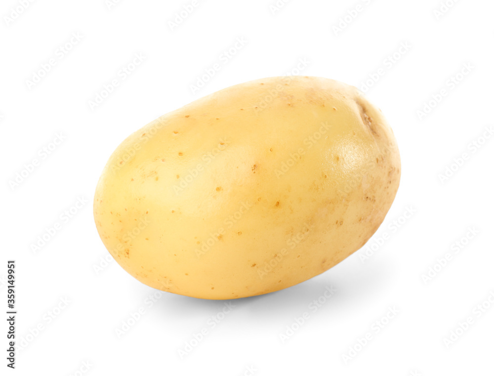 Fresh raw organic potato isolated on white Fresh raw organic potato isolated on white