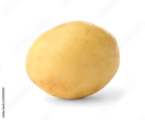 Fresh raw organic potato isolated on white