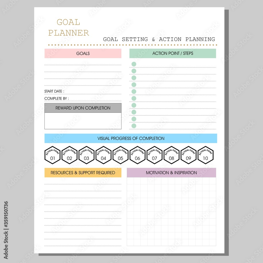 Goal Planner, Action Planning Goal Planner, Action Planning