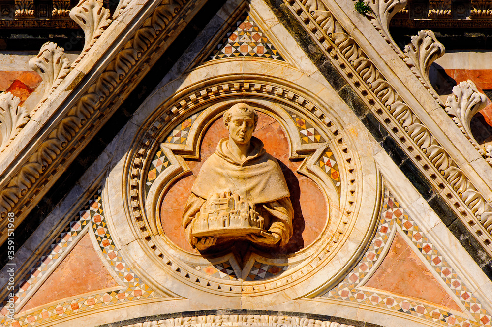 It's Metropolitan Cathedral of Saint Mary of the Assumption (Cattedrale Metropolitana di Santa Maria Assunta), Duomo di Siena, Italy