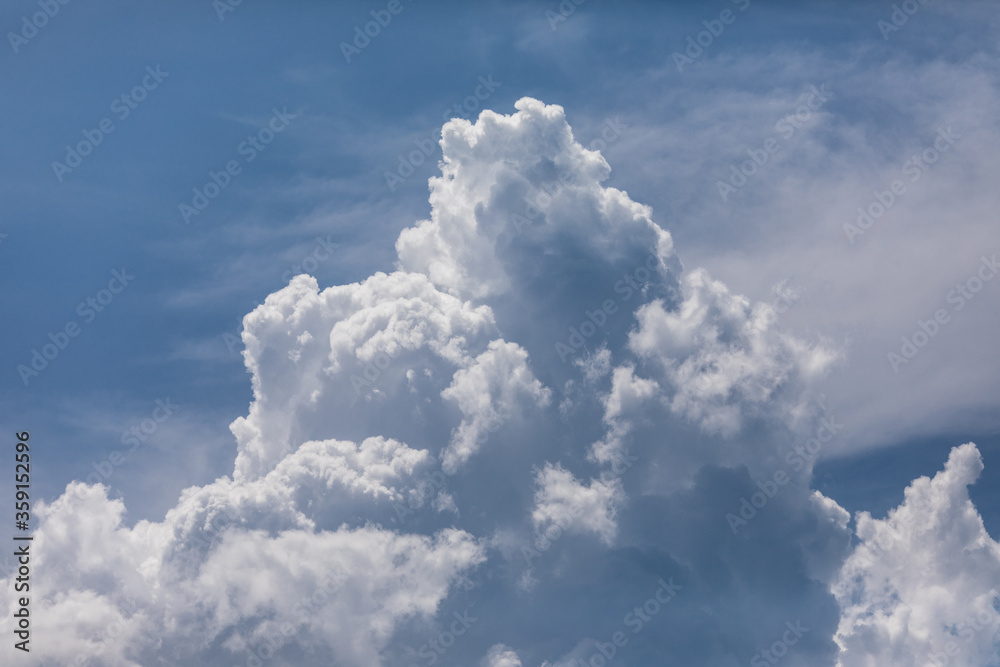 Cloudscape. Blue sky and white cloud. Sunny day. Cumulus cloud. Cloudscape. Blue sky and white cloud. Sunny day. Cumulus cloud.