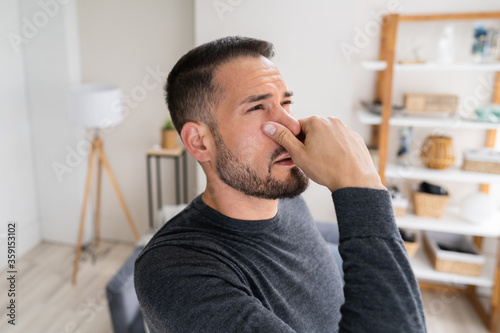 Quadro su tela Bad Smell Or Odor From Air Conditioner
