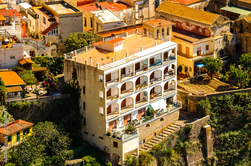 Fototapeta premium It's Aerial view of Sorrento, Italy