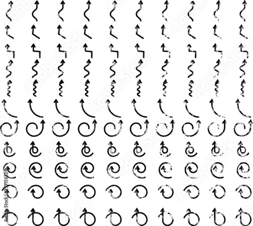Grunge symbol collection . vector