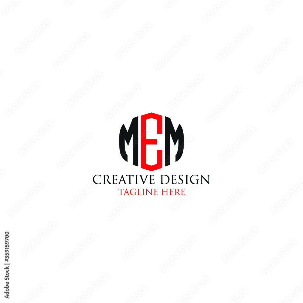 mem abstract logo design mem abstract logo design