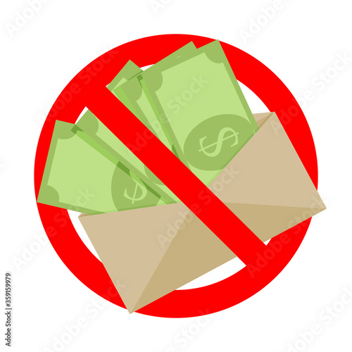 No bribe and untaxed salary, symbol ban and forbidden
