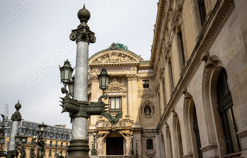 View at the back of the Paris Opera