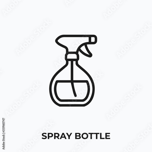 spray bottle icon vector. spray bottle sign symbol.