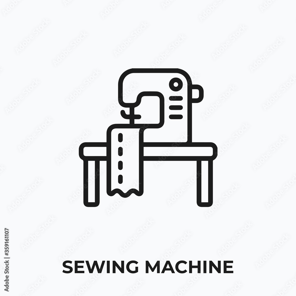 sewing machine icon vector. sewing machine sign symbol. sewing machine icon vector. sewing machine sign symbol.