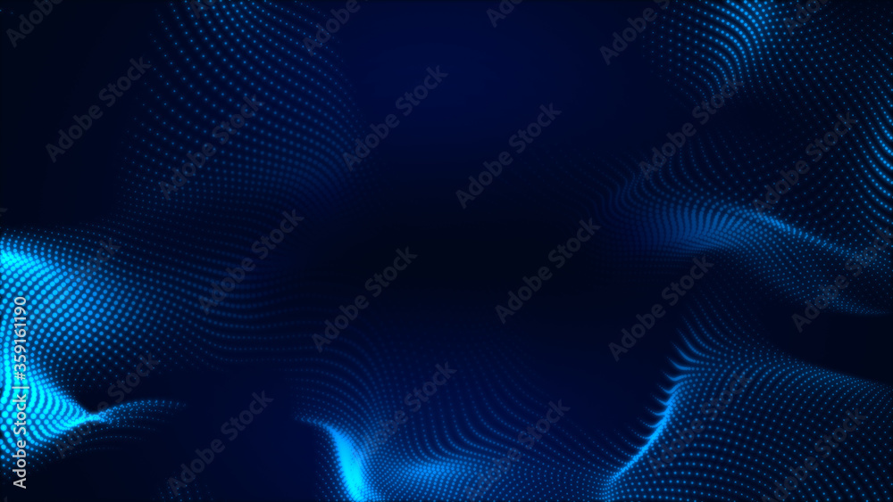Dot white blue wave light screen gradient texture background. Abstract technology big data digital background. 3d rendering. Dot white blue wave light screen gradient texture background. Abstract technology big data digital background. 3d rendering.