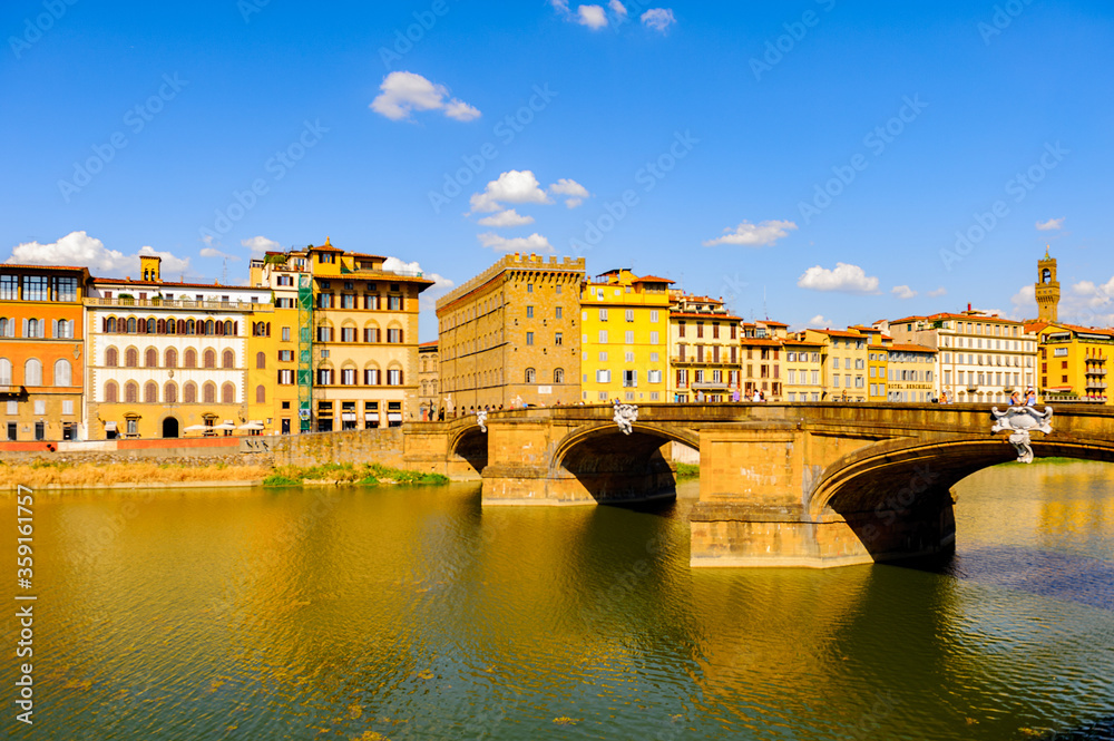 Obraz premium Saint trinity bridge (Ponte di Santa Trinita), Florence, Italy