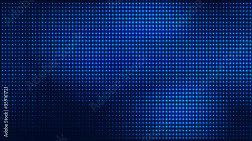 Wallpaper Mural Dot blue pattern screen led light gradient texture background. Abstract  technology big data digital background. 3d rendering. Torontodigital.ca
