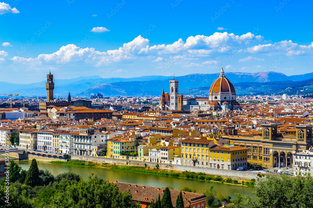It's Incredible panarama of the capital of Tuscany, Florence, Italy