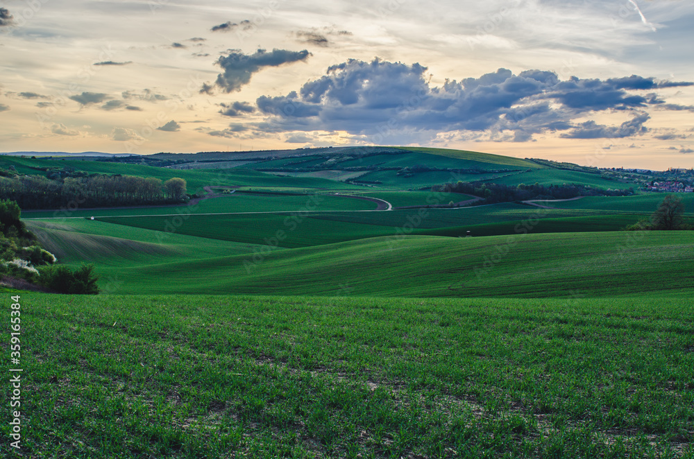 Obraz premium Rural spring landscape