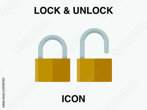 lock vector icon set. open or closed illustration sign collection. door symbol. unlock logo. Security symbol for your web site design, logo, app, UI. Vector illustration.