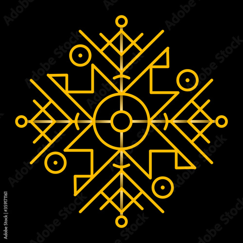 vector illustration runes ornament
