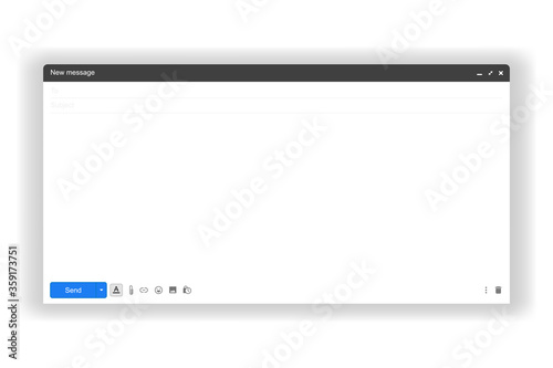 Browser window. Web browser in flat style. Internet browser window concept. Vector illustration.