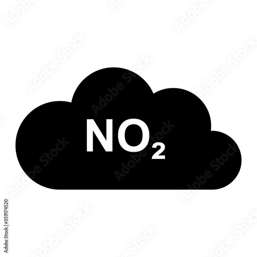 Stickstoffdioxid und Wolke