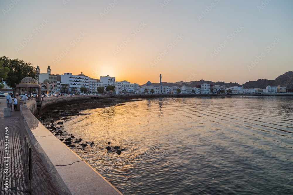 Sunset over Muscat, Oman