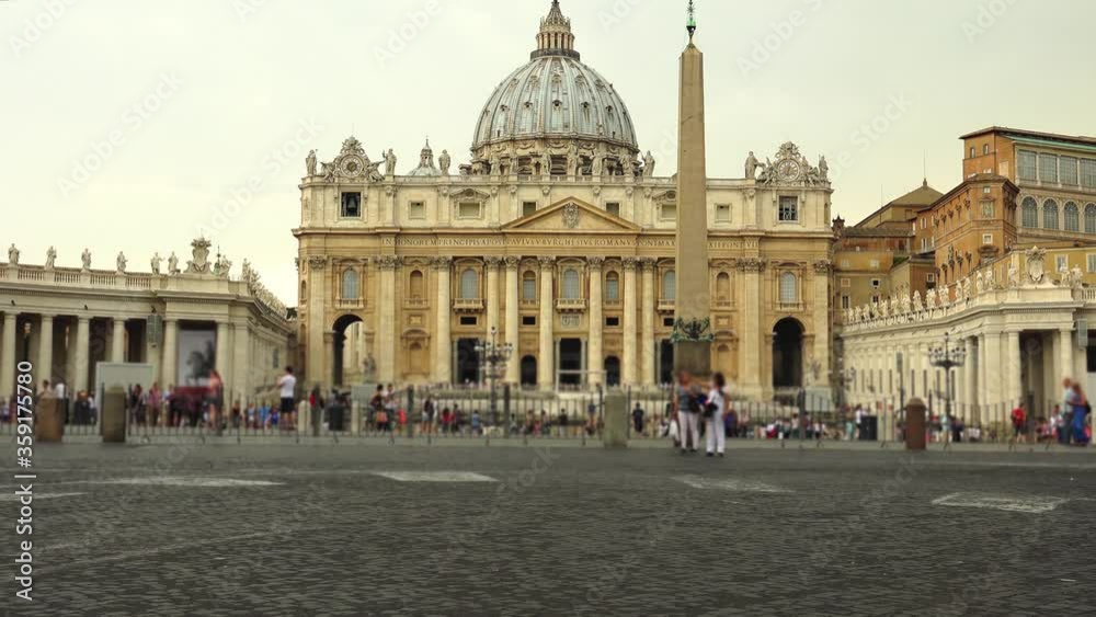 The view of St Peter Basilica , Rome, Vatican, Italy. The view of St Peter Basilica , Rome, Vatican, Italy.