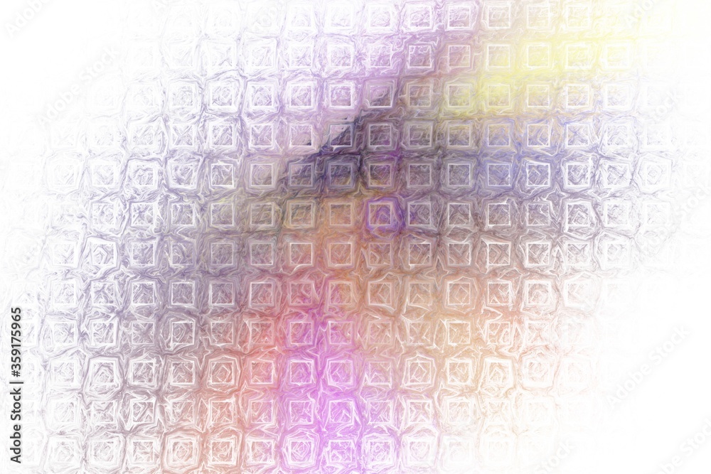Rainbow mosaic in white background. Good for print or as a pattern for the design of posters, cards, invitations or websites