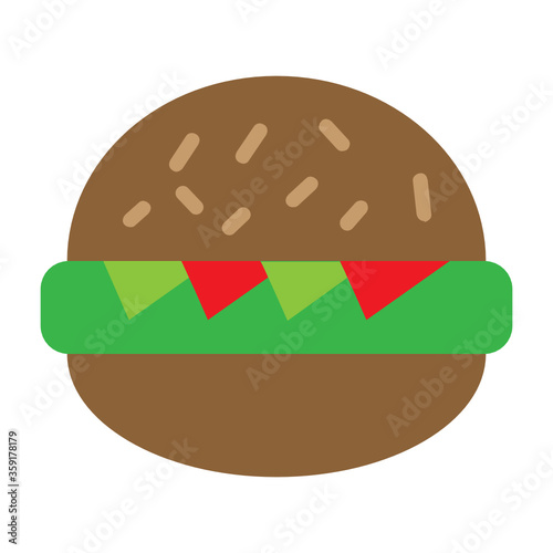 Eating Fastfood habits vector color icon design,  addiction and bad habits symbols on white background, Eating Junk Food Concept,  