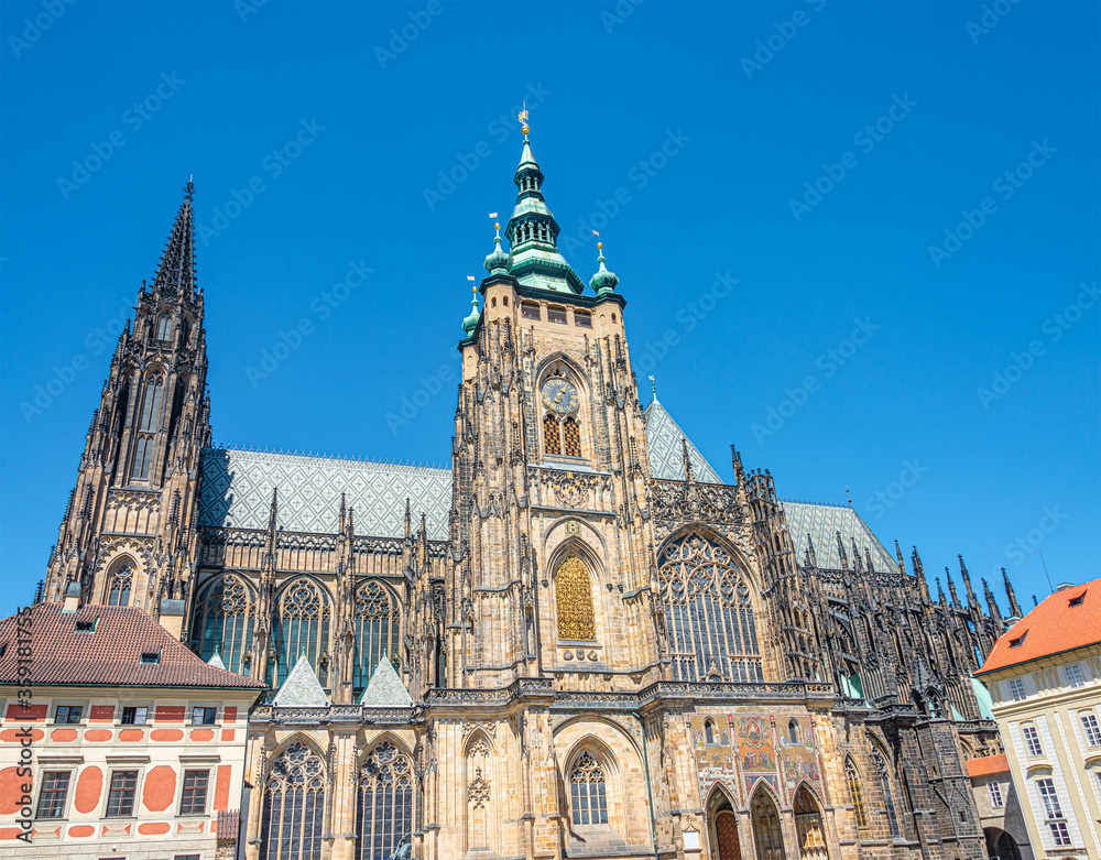 Magnificent Saint Vitus Cathedral in Prague, Czech Republic