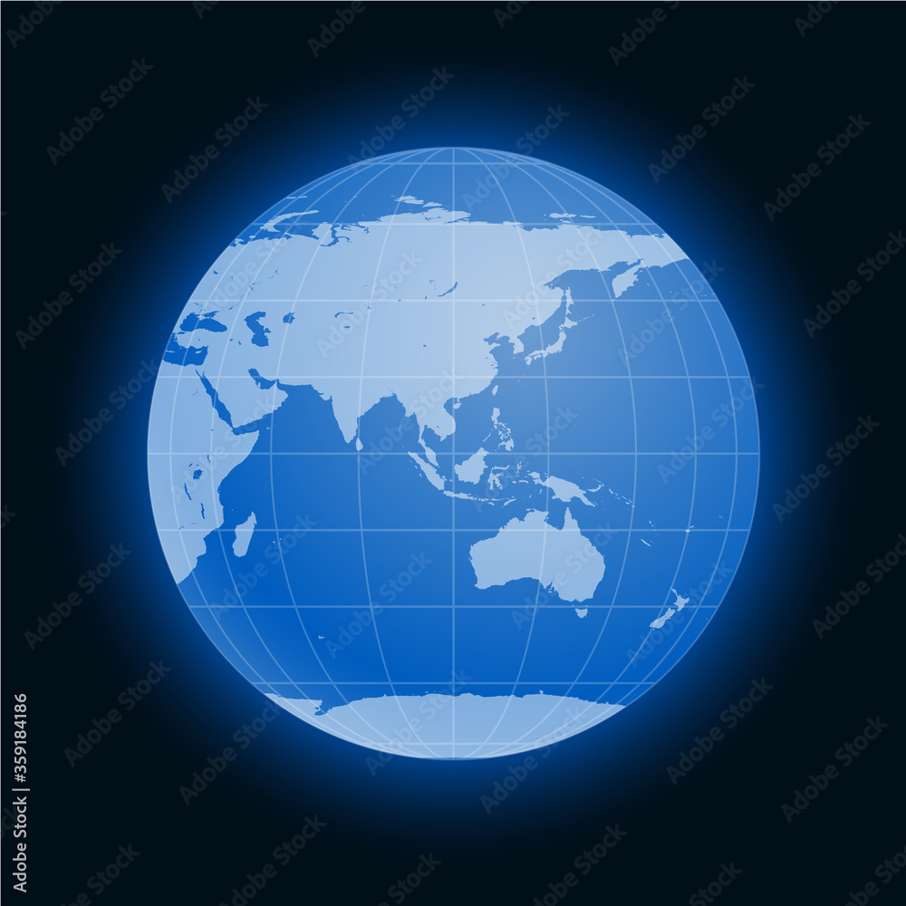 Globe Earth symbol flat icon isolated on black background. Europe, Asia, Africa, Australia, Antarctica, Arctic. Globe Earth symbol flat icon isolated on black background. Europe, Asia, Africa, Australia, Antarctica, Arctic.