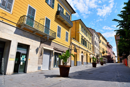 Fototapeta Naklejka Na Ścianę i Meble -  foreshortening in Imperia porto Maurizio Liguria Italy