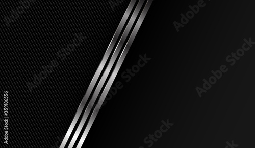 Black and silver abstract geometric background. geometric background design with perforated metal texture. Modern shape concept. Vector 3d. Easy to edit and customize. EPS10.